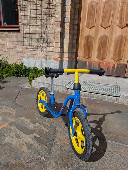 Puky balanscykel blå/gul