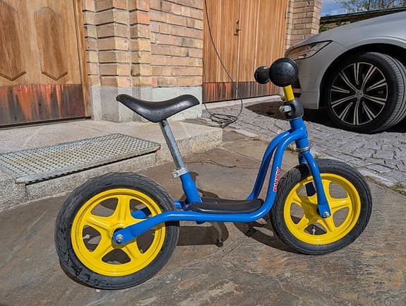 Puky balanscykel blå/gul