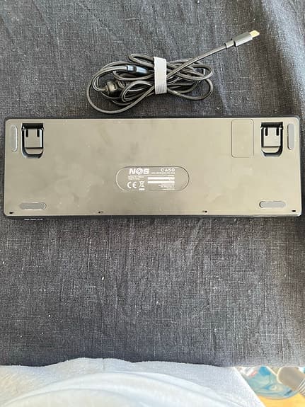 NOS mekaniskt tangentbord 60% USB-C grå/orange