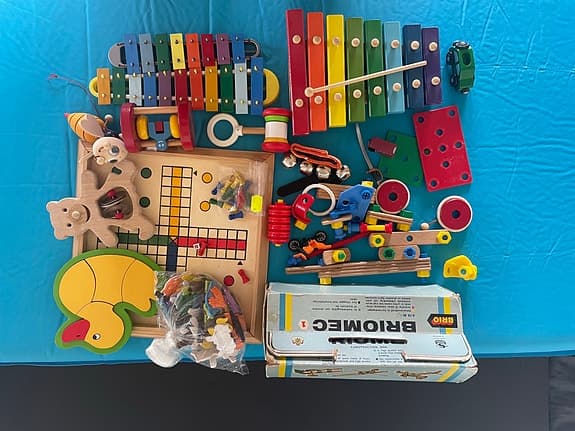 BRIO leksakspaket träleksaker och instrument