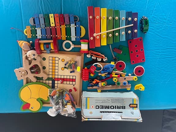 BRIO leksakspaket träleksaker och instrument