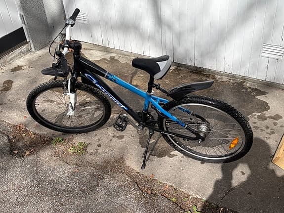 Crescent barncykel 24" blå/svart