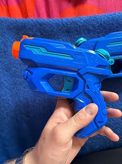 Nerf Alphafire Sonic Ice leksakspistoler blå