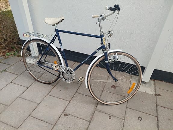Rex Torpedo 28 tum Retro blå herrcykel