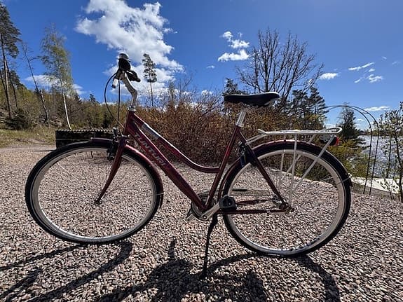 Röd Tunturi, 3-vxl, aldrig använd