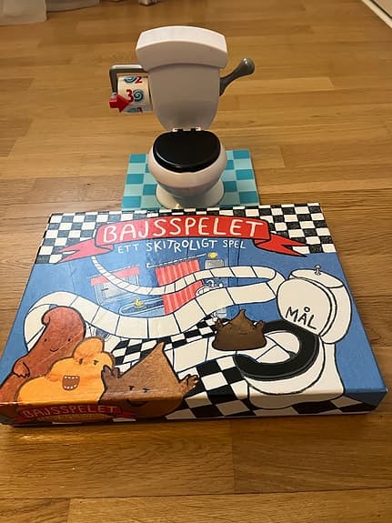 Bajsspelet brädspel för barn,  sällskapsspel