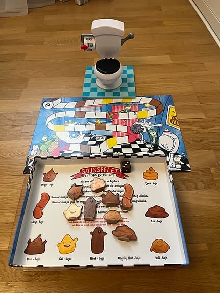 Bajsspelet brädspel för barn,  sällskapsspel
