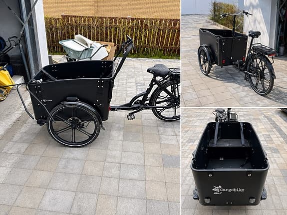 Säljer en Cargobike Flex el-lådcykel i mycket fint skick