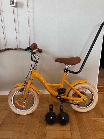 Stoy 12" Cykel Vintage Gul