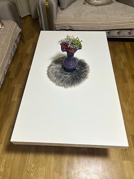 Smart höj- & sänkbart bord (Soffbord & Matbord i ett!)