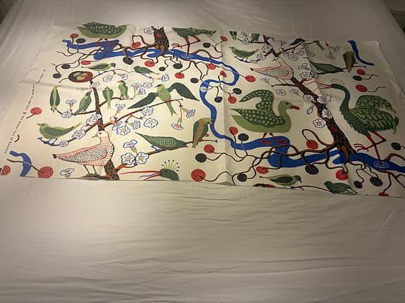 Josef Frank Tyg Svenskt Tenn Gröna fåglar