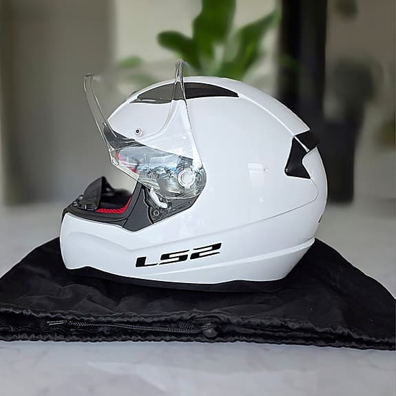 LS2 Rapid vit MC & moped-hjälm