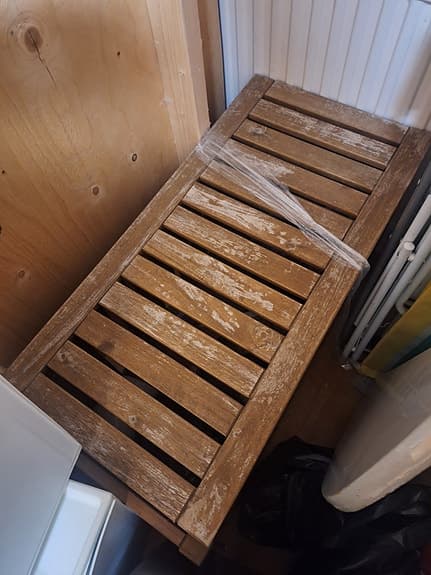 En förvarings bänk från ikea, nämmarö