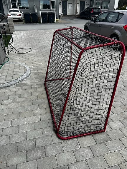 Innebandymål röd med nät