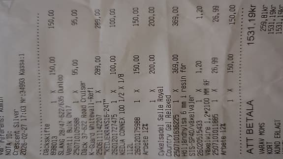 Cresent nexus 7vxl. 28tum. Liten ram