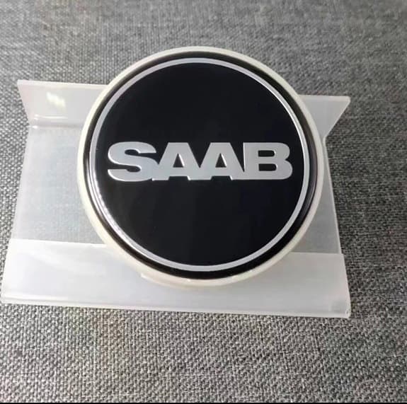 SAAB navkapslar / fälgemblem svart