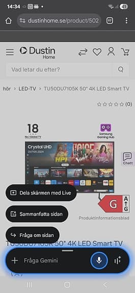 Samsung TU50DU7105K 50" 4K LED Smart TV