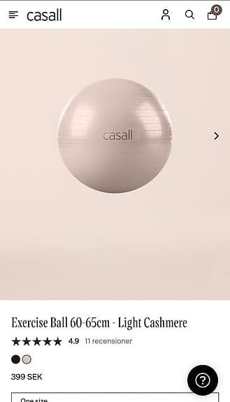 Yogaboll och pump