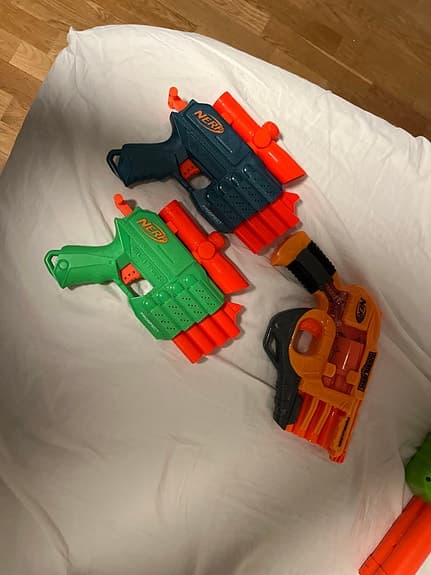 Nerf leksakspistoler och gevär paket
