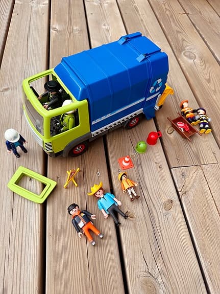 Playmobil sopbil med gubbar och tillbehör
