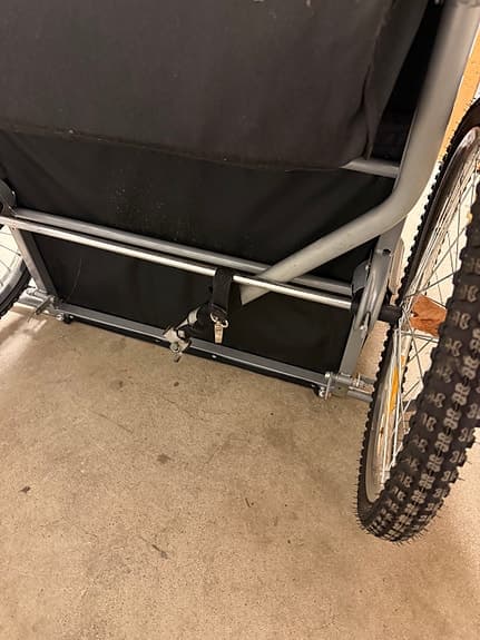 Cykelkärra barnvagn röd