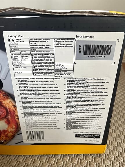 Ooni Koda 12 Pizzaugn