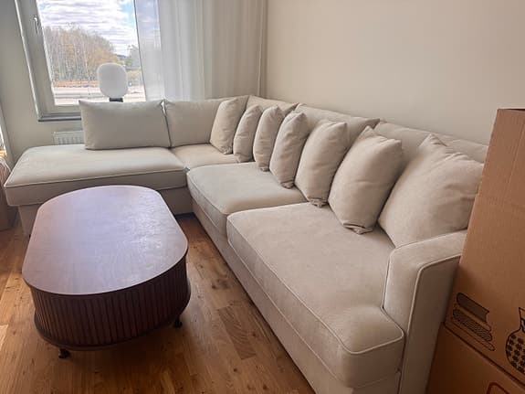 Rossita 4-sits divansoffa – beige