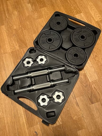 Hantlar/hantelset justerbar 20 kg