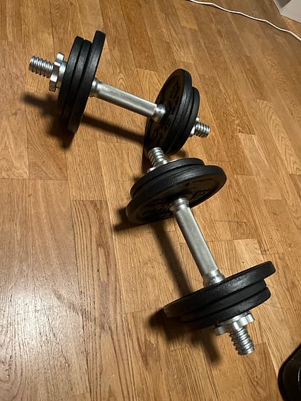 Hantlar/hantelset justerbar 20 kg