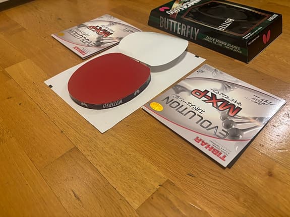 TIBHAR Evolution MX-P på Butterfly Primorac-carbon (195,2g)