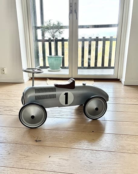 Retro Roller Gåbil Jean Silver