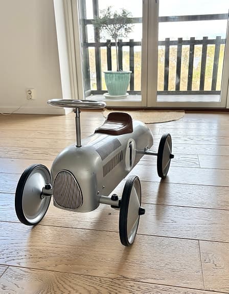 Retro Roller Gåbil Jean Silver