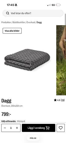 Överkast och sängkappa