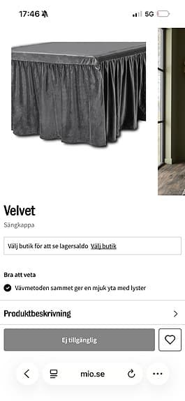 Överkast och sängkappa