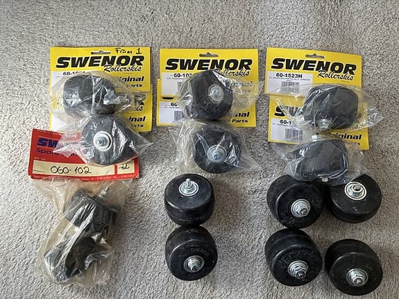 NYA Swenor rullskidhjul Fibreglass eller Alutech, #1, #2, #3 och #3 hard