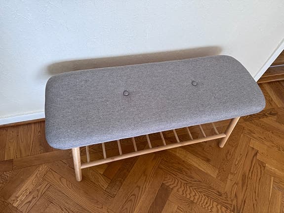 Sittbänk/skohylla vandsted