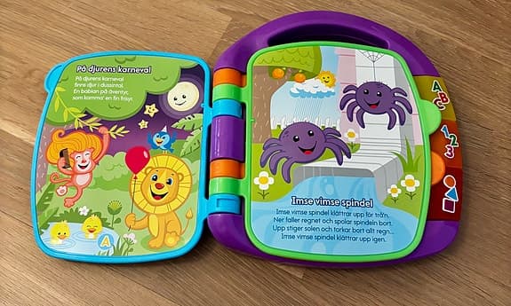 Fisher-Price aktivitetsleksak och rimbok för småbarn