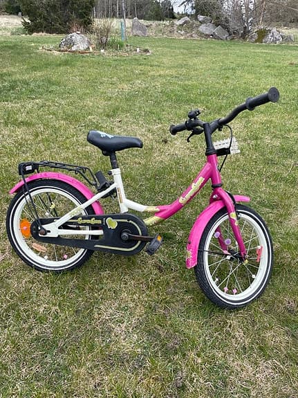 Barn cykel rosa