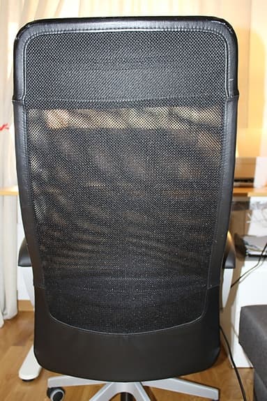 IKEA kontorsstol svart med hög rygg