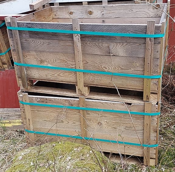 Planteringslåda 1 st i trä oanvända plantering lådor trälådor