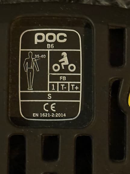 POC VPD System ryggskydd stl S