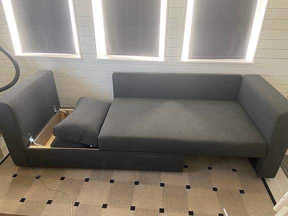 IKEA bäddsoffa grå