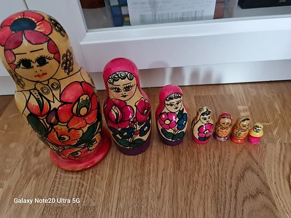 Ryska dockor (Matryoshka) – komplett set