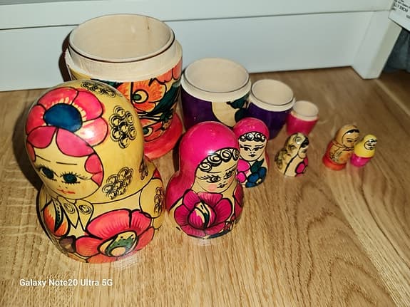 Ryska dockor (Matryoshka) – komplett set
