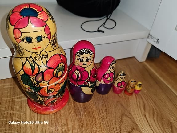 Ryska dockor (Matryoshka) – komplett set