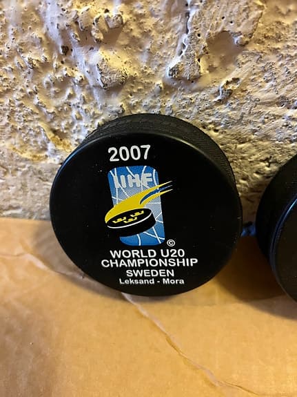 Ishockeypuckar World U20 Championship Sweden 2007