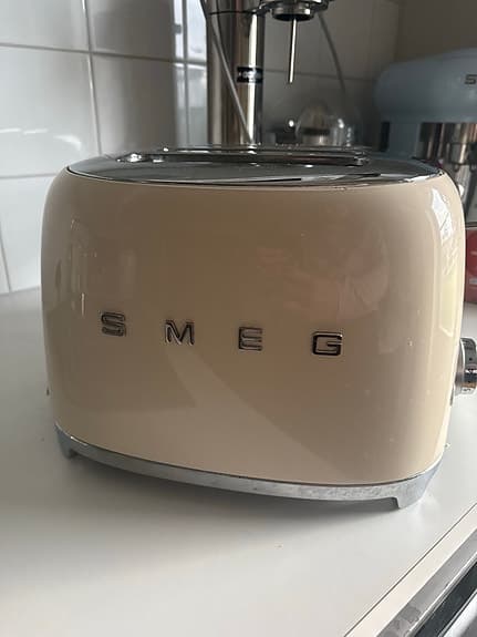 Smeg brödrost 4 skivor creme