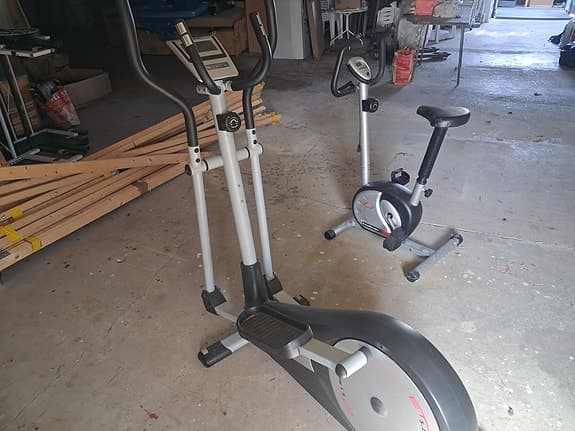 Motionscykel och crosstrainer
