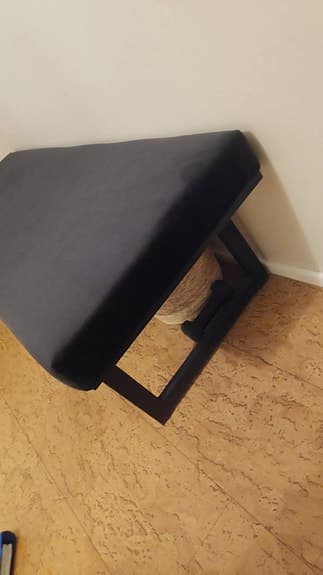 Nyskick! Hallbänk/sängbänk/bänk i svart sammet
