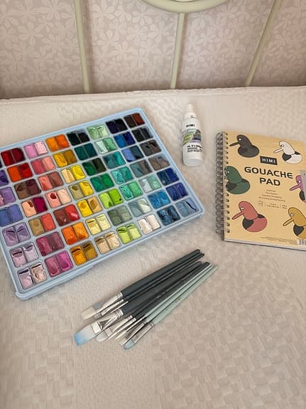Målarbundle med bl.a. Himi Gouache + Limitless Marker och Twin Markers